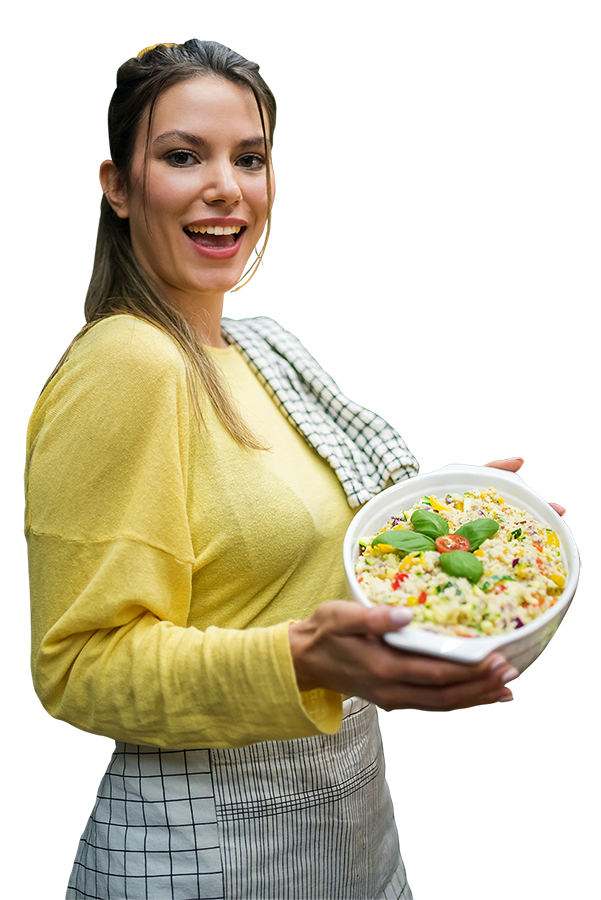 Ruth with rice